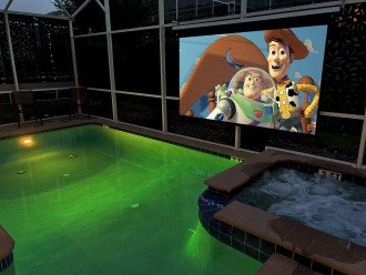 Enjoy Your Favorite Movie Or TV Show Poolside - It's Awesome!