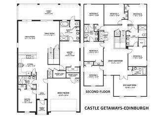Floor Plan- The following bedrooms and bathrooms are labeled per the plan.
