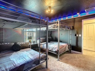 Bedroom 4-2nd Floor-Star Wars Theme-2 Sets Of Double Bunk Beds