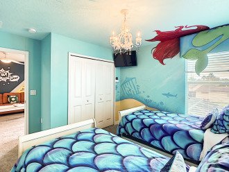 Bedroom 6-2nd Floor-The Little Mermaid Theme-2 Twin Beds