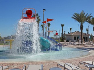 Kids Splash Pool-Air Conditioned Cabanas In Background Can Be Rented