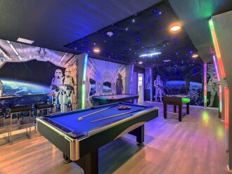 Incredible Star Wars Theme Game Room