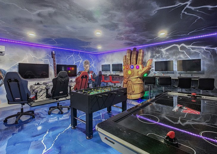 Welcome To Infinity Oasis! Incredible Air-Conditioned Avenger Themed Game Room