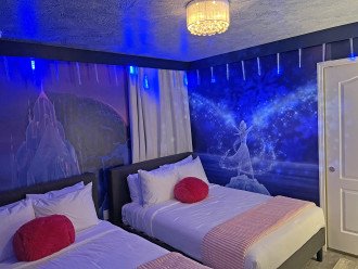 Bedroom 6- 2nd Floor-Frozen Theme-2 Double Beds