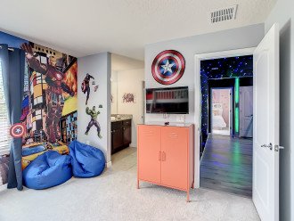 New-Amazing-Game Room-2 Theaters (1 by Private Pool/Spa w/Bar)-Themed Bedrooms #1