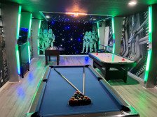New-Amazing-Game Room-2 Theaters (1 by Private Pool/Spa w/Bar)-Themed Bedrooms