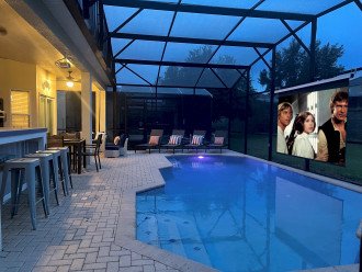 Fun Game Room, Amazing Outdoor Theater by Private Pool/Spa w/Bar, Themed Bedrms