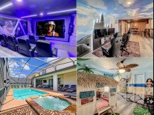 New-2 Theaters (1 Poolside)-Game & VR Rooms-Themed Bdrms-Pool/Spa