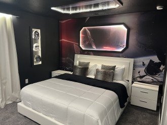 Bedroom #8-2nd Floor-Star Wars Theme-King Bed