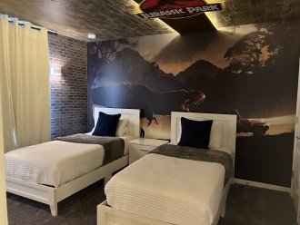 Bedroom #4-2nd Floor-Jurassic Park Theme-2 Twin Beds