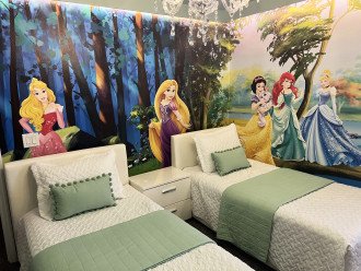 Bedroom #6-2nd Floor-Princess Theme-2 Twin Beds