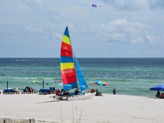 Parasailing, jet skis, paddle boards...all available right at the beach.