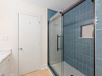 Newly remodeled walk-in shower