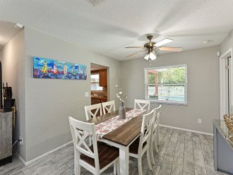 Spacious Dining Room with 6-Person Dining Room Table for Lovely Family Meals