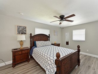 Master Bedroom #2 with Ceiling Fan, Nightstands & Ensuite Bathroom