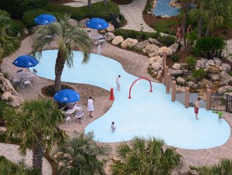 The kiddos will have a blast at the splash pool.