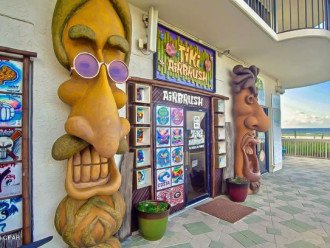 Tiki airbrush is one of several retail venues at Edgewater Beach Resort.
