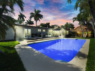 Newly renovated Heated Pool with changing color LED light