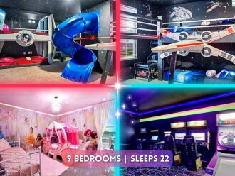 Free Pool Heat! Disney Themes, Arcade, Sleeps 22