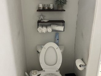 Separate toilet area in Master Bathroom #1