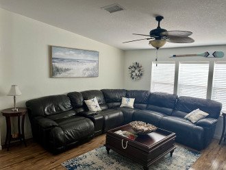 sectional recliner in living room