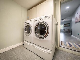 Full size washer & dryer.