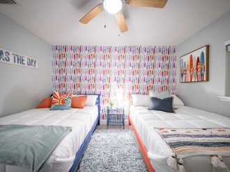 Surfboard bedroom was so much fun to create!