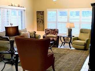 Living room – 2 inch shutters that fully open