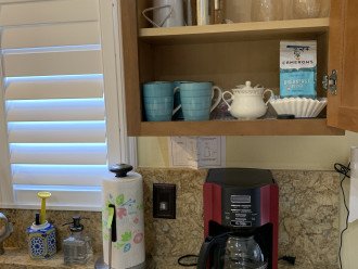 Kitchen – coffee and tea set up