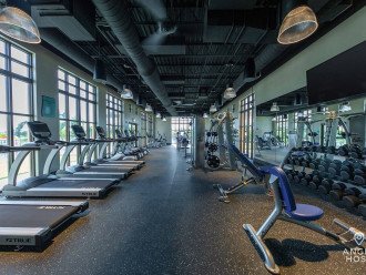 On-site gym access for guests with all you need for a workout!