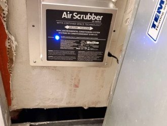 AirScrubber reduces viruses, bacteria, and contaminants in the air/surfaces .
