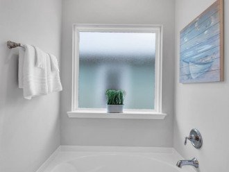 Ahhhh...after a day at the beach, you will appreciate a soaker tub to relax and prepare for your next activity.