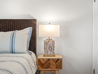 Use stylish reading lamps to set a more intimate mood during the evening.