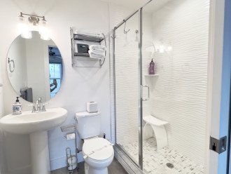 Guest bedroom #1 En-Suite bathroom with full size walk-in shower