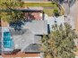 Arial shot of the house and yard