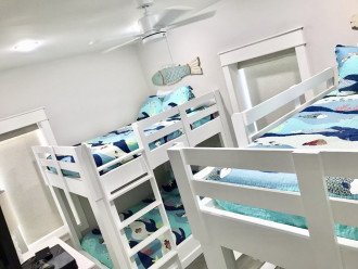 Two super strong and extremely comfortable full over full bunk beds!