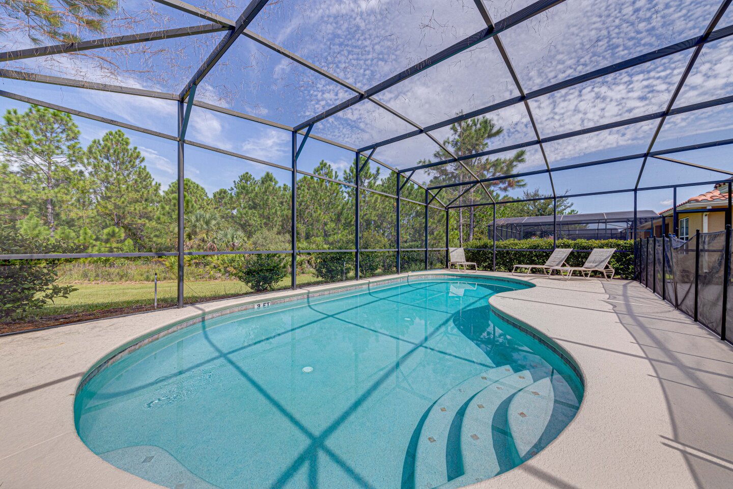 Your large pool and decj