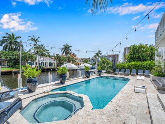 Enjoy the waterfront tranquility from the lounge areas and heated pool with its lounge pool