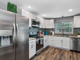 Our amazing and fully equipped kitchen has big cabinets great spacious counters and steel material kitchen equipment. Eat your favorite meals without going out. Have questions about the property? Send us an inquiry now!