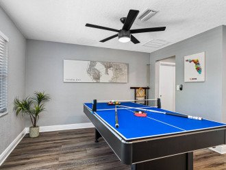 Create wonderful memories with friends and family while playing competitive games. We have a pool table in the living room area for you to enjoy! If you would like to check this property out, send us an inquiry now!