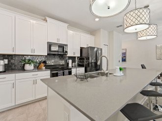 Fully-equipped kitchen with counter-top