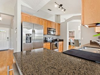 Fully-equipped kitchen with granite counter-top