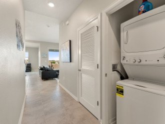 Laundry Area overlooking the living room