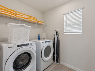 Laundry area with full-size washer and dryer
