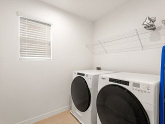 Laundry area- with full size washers