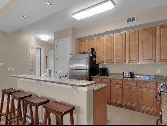 Kitchen with additional breakfast bar seating