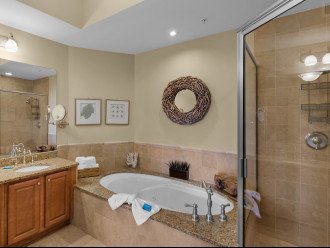 Primary Bath with Jacuzzi Tub and Walk In Shower