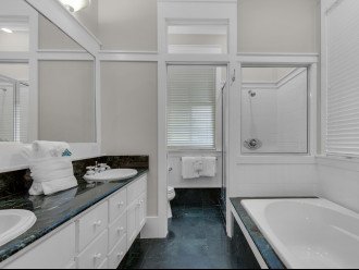 Primary bathroom 1 with soaking tub (not jetted) and walk in shower - 2nd floor
