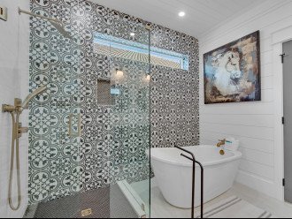 Primary Bath with Walk-in Shower and Seperate Tub