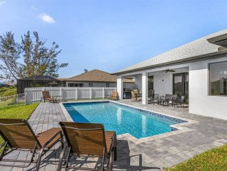 Heated, saltwater, south facing pool